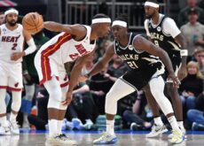 NBA roundup: Heat best Bucks in injury-riddled Game 1