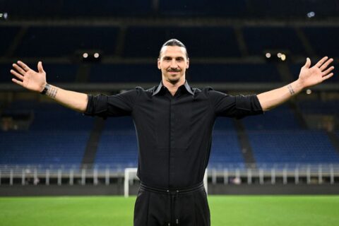 Soccer Football - Serie A - AC Milan v Hellas Verona - San Siro, Milan, Italy - June 4, 2023 AC Milan's Zlatan Ibrahimovic poses for a photograph after announcing his retirement from football REUTERS/Daniele Mascolo/File Photo